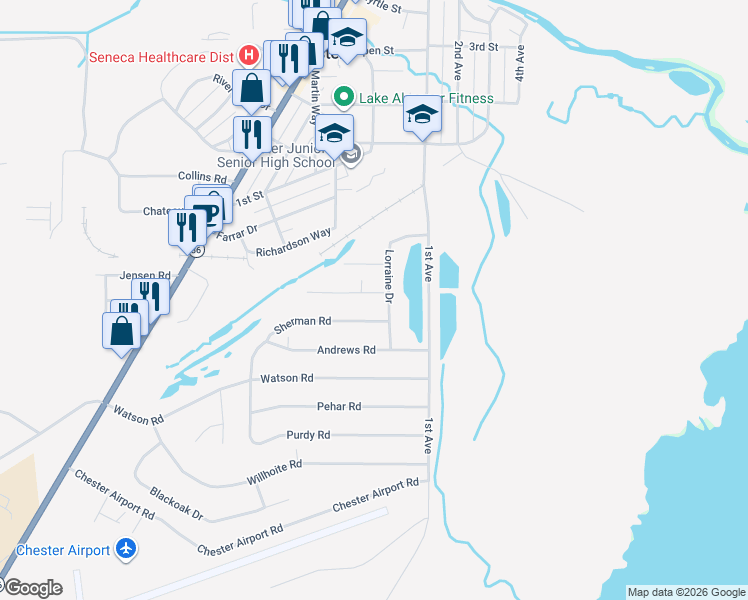 map of restaurants, bars, coffee shops, grocery stores, and more near 601-683 Sherman Road in Westwood