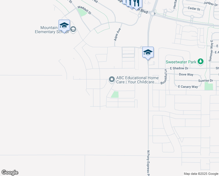 map of restaurants, bars, coffee shops, grocery stores, and more near 3503 North Delta Street in Eagle Mountain