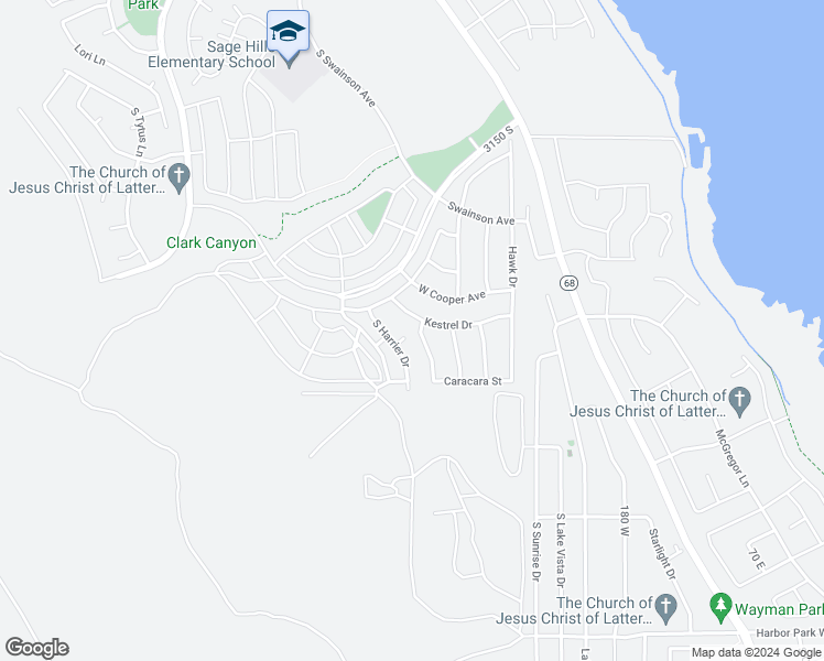 map of restaurants, bars, coffee shops, grocery stores, and more near 3497 South Osprey Trail in Saratoga Springs