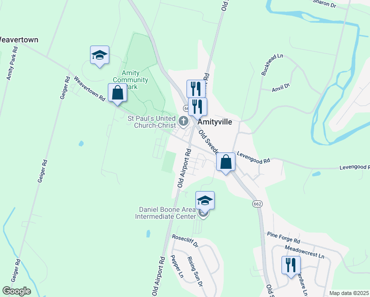 map of restaurants, bars, coffee shops, grocery stores, and more near 2004 Weavertown Road in Douglassville