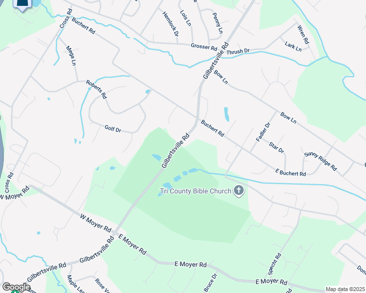 map of restaurants, bars, coffee shops, grocery stores, and more near 648 Gilbertsville Road in Gilbertsville