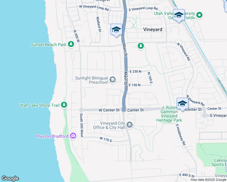 map of restaurants, bars, coffee shops, grocery stores, and more near 57 West Norway Maple Drive in Vineyard