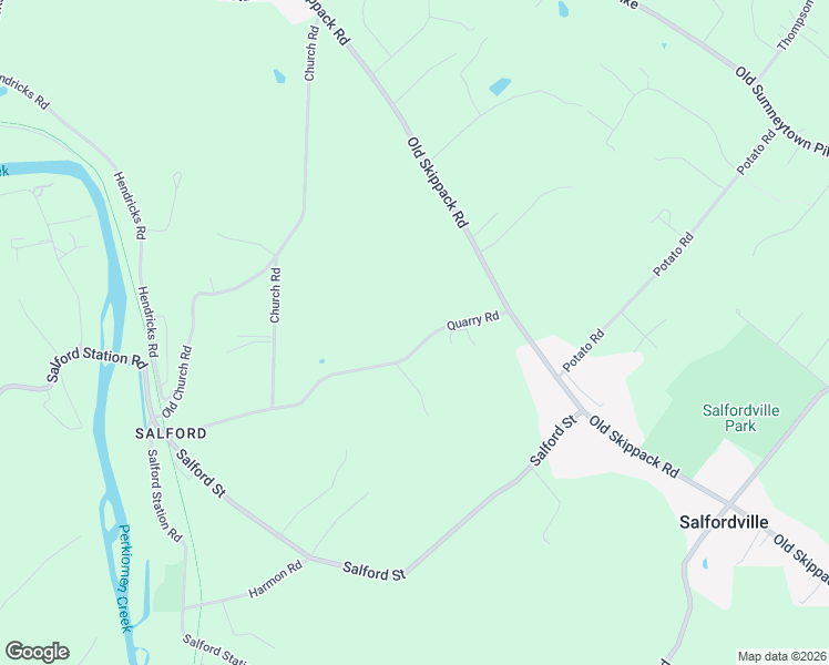 map of restaurants, bars, coffee shops, grocery stores, and more near 2037 Quarry Road in Harleysville