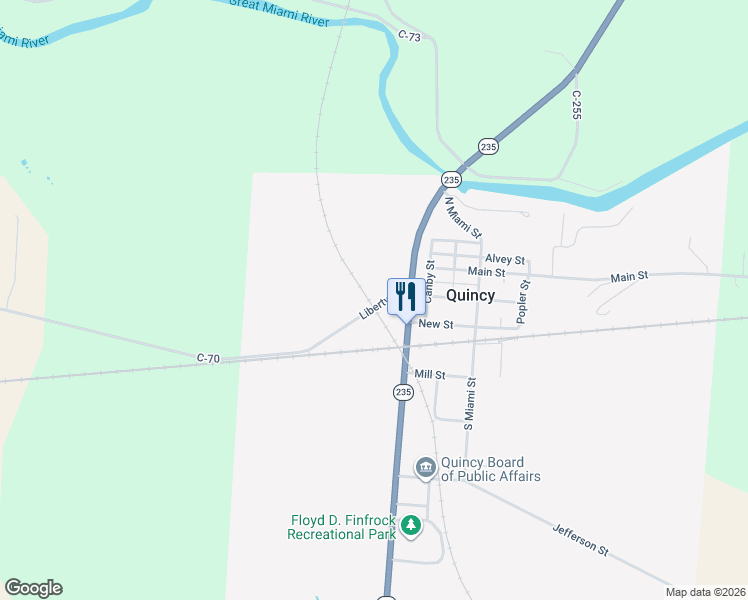 map of restaurants, bars, coffee shops, grocery stores, and more near 114 Liberty Street in Quincy