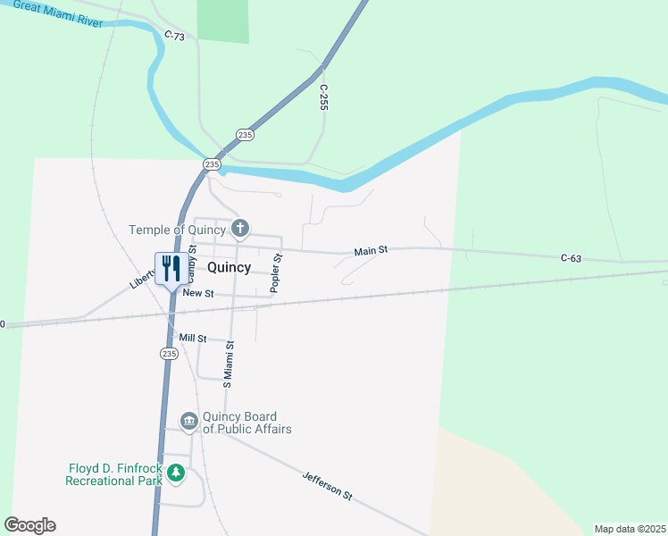 map of restaurants, bars, coffee shops, grocery stores, and more near 206 Allen Drive in Quincy