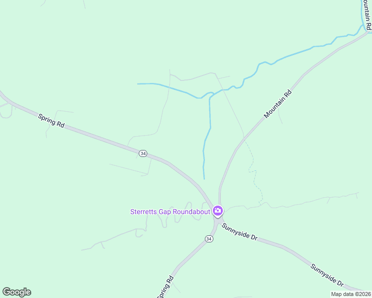 map of restaurants, bars, coffee shops, grocery stores, and more near 4465 Spring Road in Shermans Dale