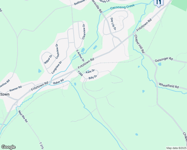 map of restaurants, bars, coffee shops, grocery stores, and more near 909 Billy Drive in Sinking Spring