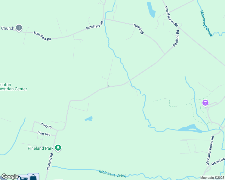 map of restaurants, bars, coffee shops, grocery stores, and more near 931 Pineland Road in Birdsboro