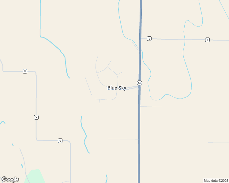 map of restaurants, bars, coffee shops, grocery stores, and more near in Blue Sky