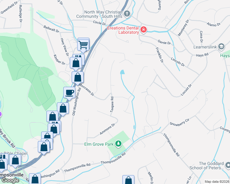 map of restaurants, bars, coffee shops, grocery stores, and more near 227 Teepee Road in McMurray