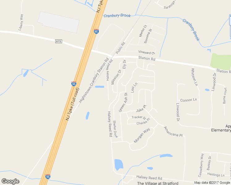 map of restaurants, bars, coffee shops, grocery stores, and more near 6 Mission Drive in Monroe Township