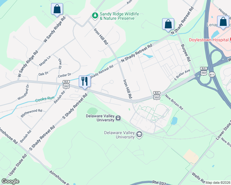 map of restaurants, bars, coffee shops, grocery stores, and more near 71 Barrie Circle in New Britain