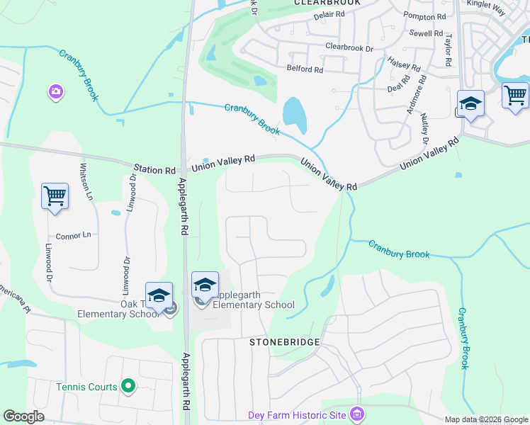 map of restaurants, bars, coffee shops, grocery stores, and more near 101 Timber Hill Drive in Monroe Township