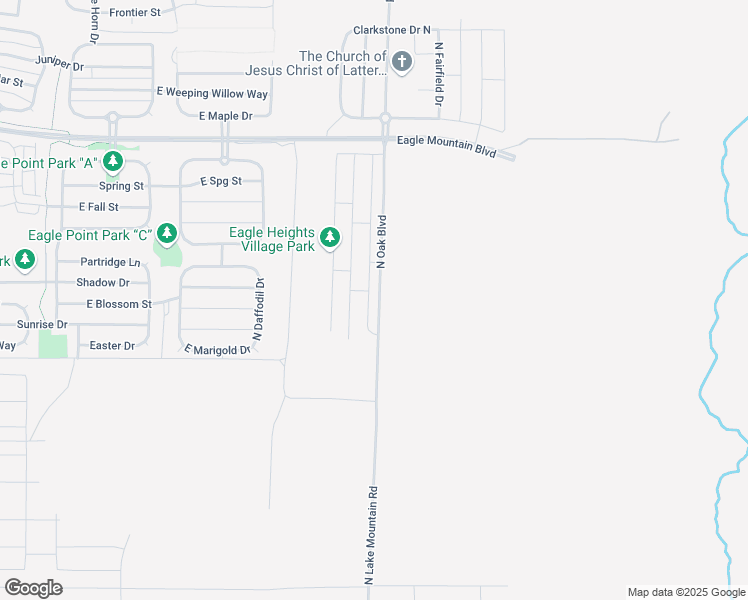 map of restaurants, bars, coffee shops, grocery stores, and more near 3634 North Eagle Meadows Drive in Eagle Mountain