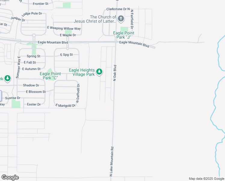 map of restaurants, bars, coffee shops, grocery stores, and more near 3634 North Eagle Meadows Drive in Eagle Mountain