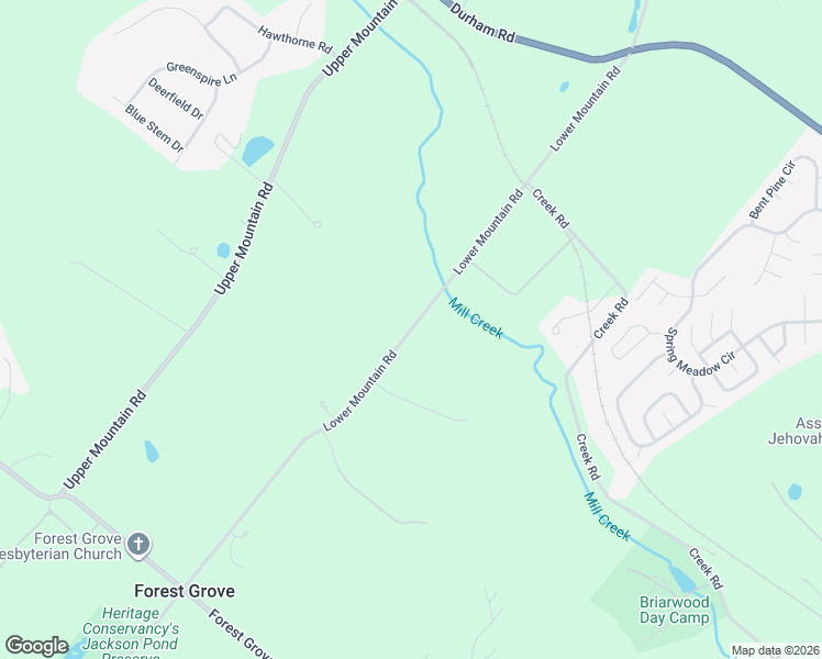 map of restaurants, bars, coffee shops, grocery stores, and more near 4263 Lower Mountain Rd in New Hope