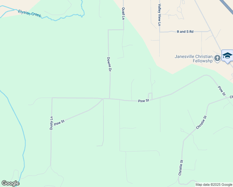 map of restaurants, bars, coffee shops, grocery stores, and more near 708-325 Pine Street in Janesville