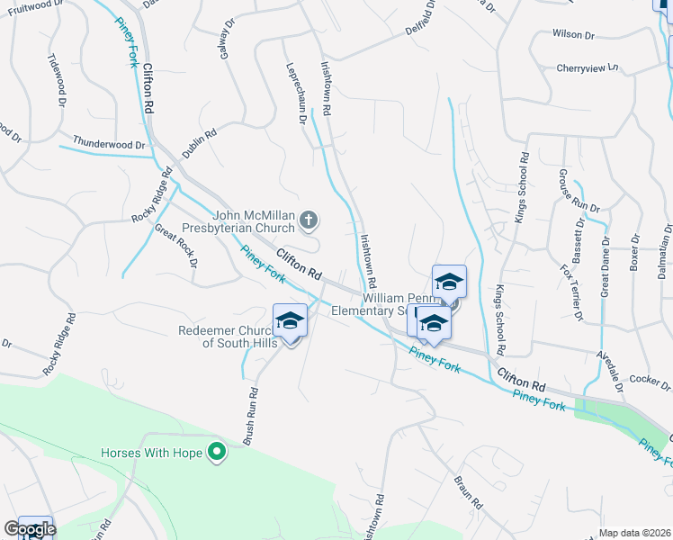 map of restaurants, bars, coffee shops, grocery stores, and more near 949 Clifton Road in Bethel Park
