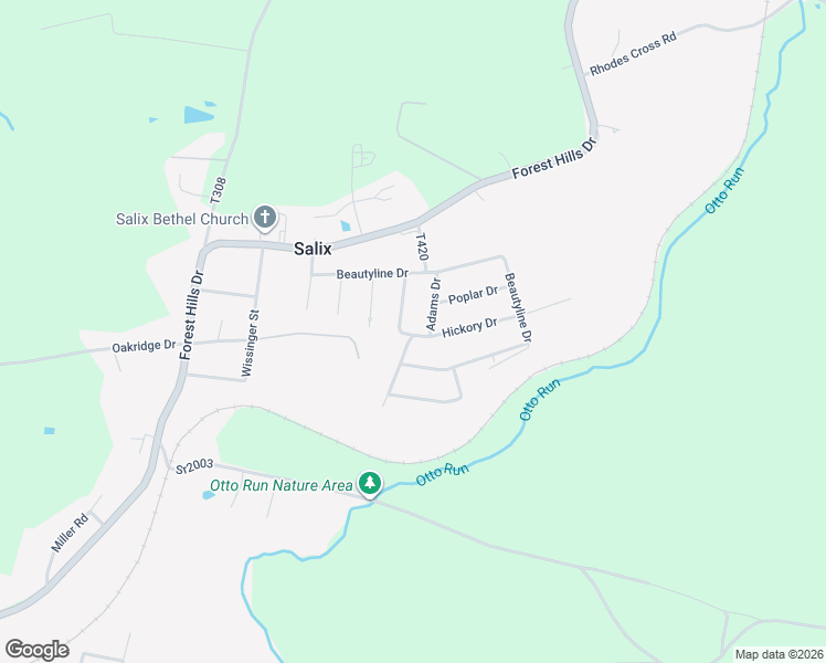 map of restaurants, bars, coffee shops, grocery stores, and more near 133 Hickory Dr in Salix