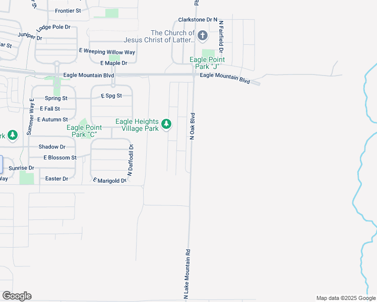 map of restaurants, bars, coffee shops, grocery stores, and more near 3656 North Eagle Meadows Drive in Eagle Mountain