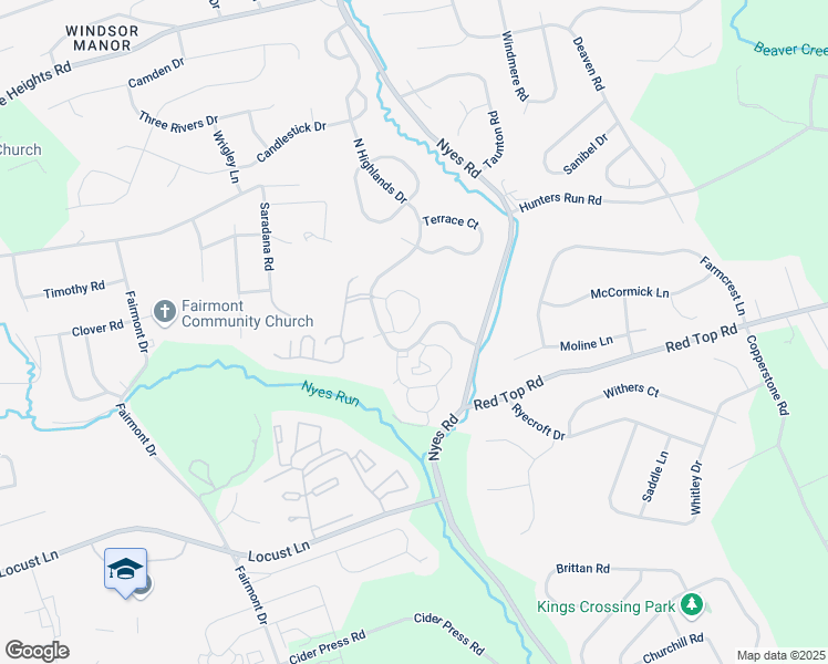 map of restaurants, bars, coffee shops, grocery stores, and more near 6670 Springford Terrace in Harrisburg