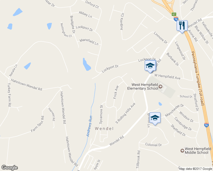 map of restaurants, bars, coffee shops, grocery stores, and more near 36 Corbett Ave in Irwin