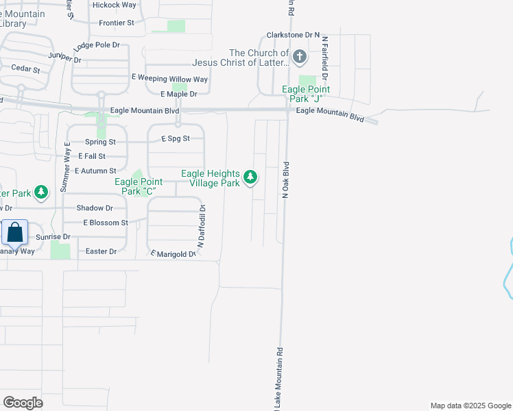 map of restaurants, bars, coffee shops, grocery stores, and more near 3680 North Stallion Street in Eagle Mountain
