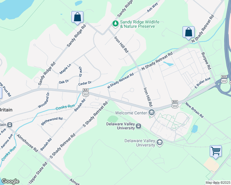 map of restaurants, bars, coffee shops, grocery stores, and more near 409 East Butler Avenue in New Britain