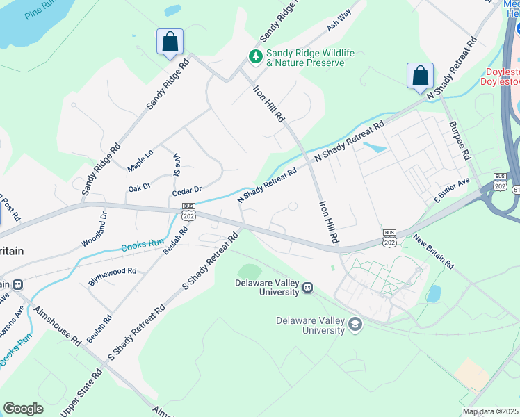 map of restaurants, bars, coffee shops, grocery stores, and more near 409 East Butler Avenue in New Britain