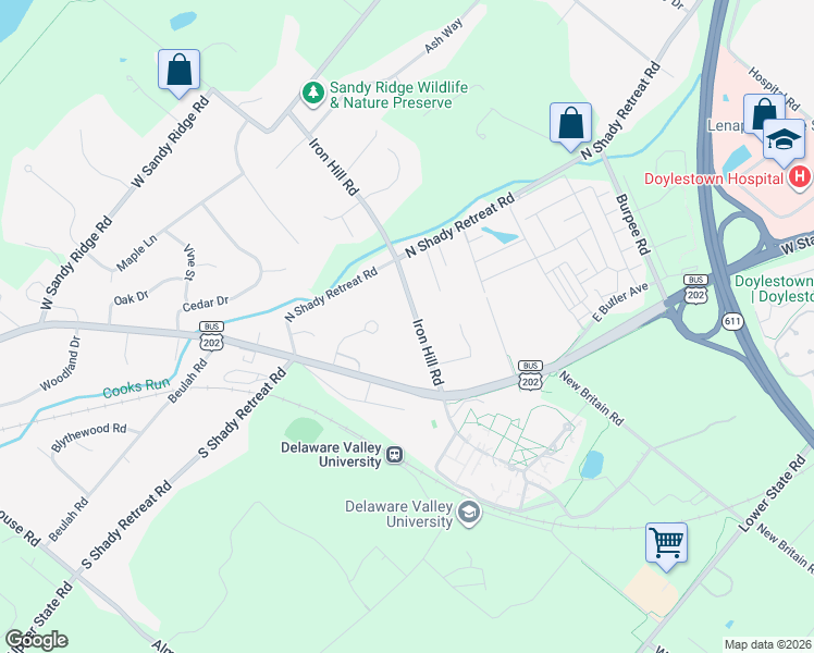 map of restaurants, bars, coffee shops, grocery stores, and more near 59 Iron Hill Road in New Britain
