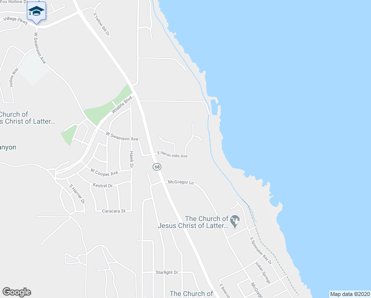 map of restaurants, bars, coffee shops, grocery stores, and more near 3283 South Black Bittern Way in Saratoga Springs
