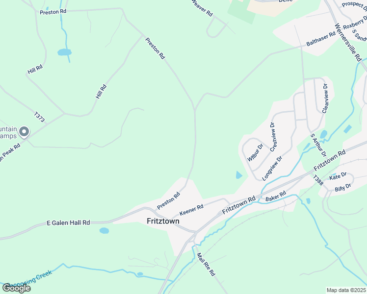 map of restaurants, bars, coffee shops, grocery stores, and more near 66 Preston Road in Wernersville