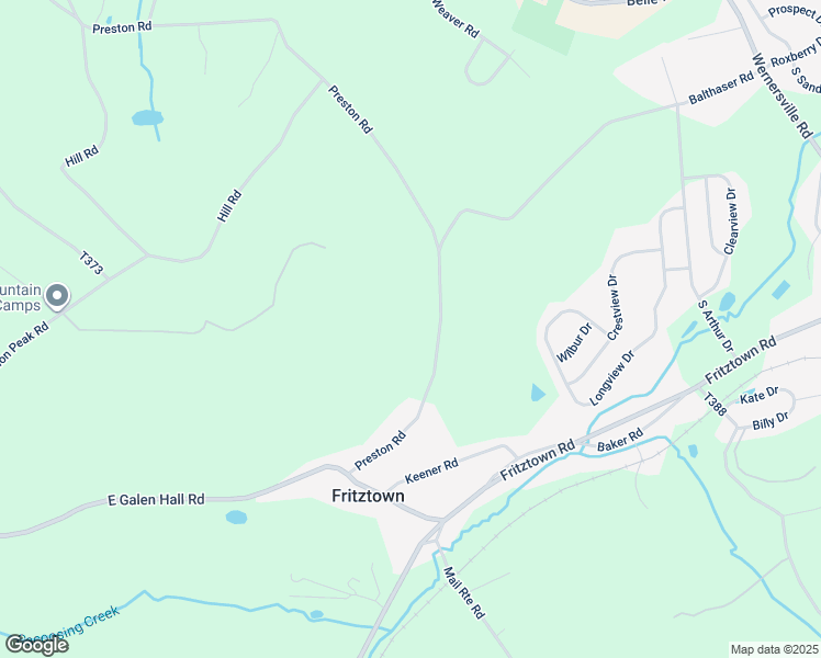 map of restaurants, bars, coffee shops, grocery stores, and more near 66 Preston Road in Wernersville