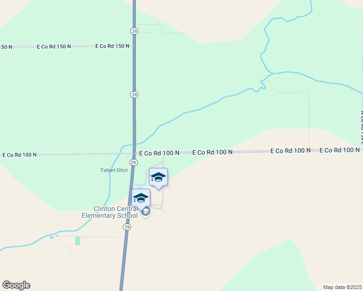 map of restaurants, bars, coffee shops, grocery stores, and more near 6164 East Co Road 100 North in Michigantown