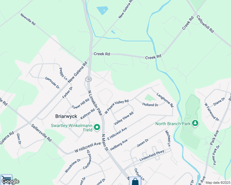 map of restaurants, bars, coffee shops, grocery stores, and more near 15 Marian Circle in Chalfont