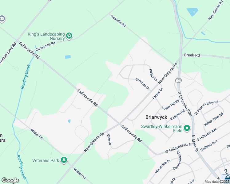map of restaurants, bars, coffee shops, grocery stores, and more near 169 Sellersville Road in Chalfont