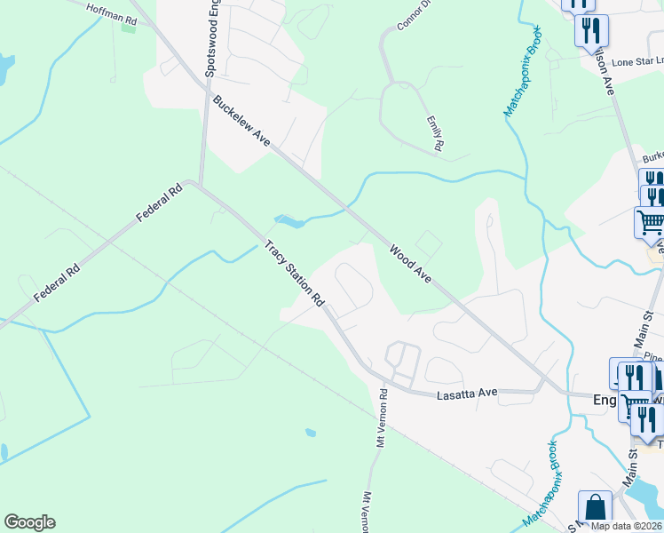 map of restaurants, bars, coffee shops, grocery stores, and more near 122 Heron Court in Manalapan Township