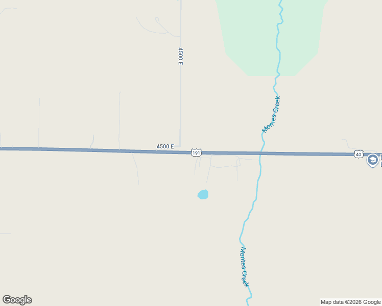 map of restaurants, bars, coffee shops, grocery stores, and more near 4544 U.S. 40 in Fort Duchesne