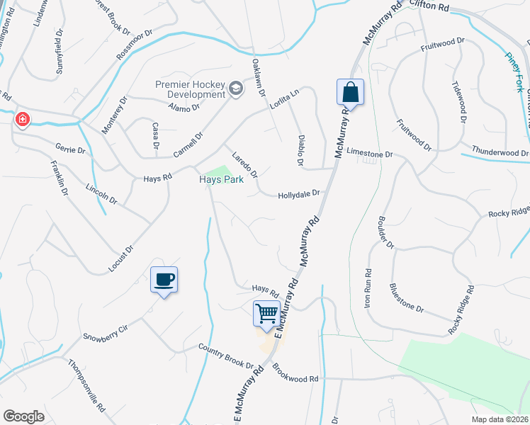 map of restaurants, bars, coffee shops, grocery stores, and more near 212 Barberry Lane in Pittsburgh