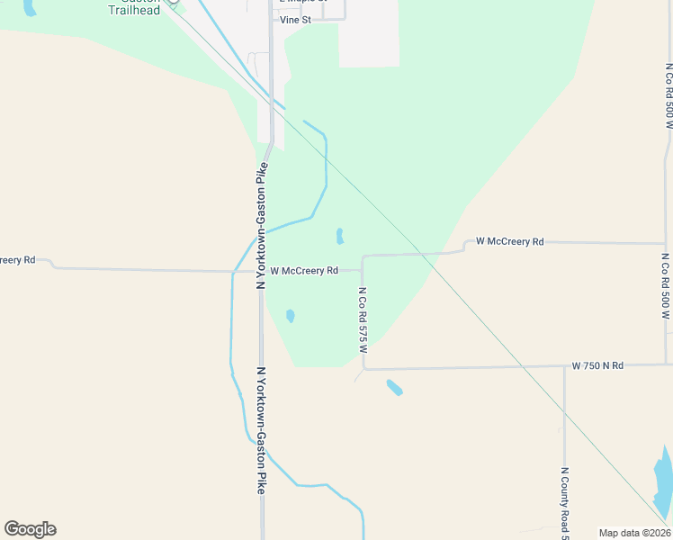 map of restaurants, bars, coffee shops, grocery stores, and more near 9301-9453 West McCreery Road in Gaston