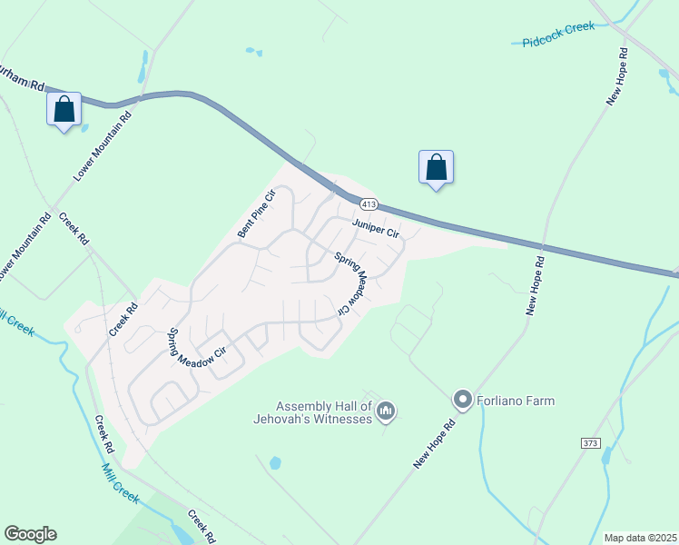 map of restaurants, bars, coffee shops, grocery stores, and more near 482 Goldenrod Crossing West in New Hope