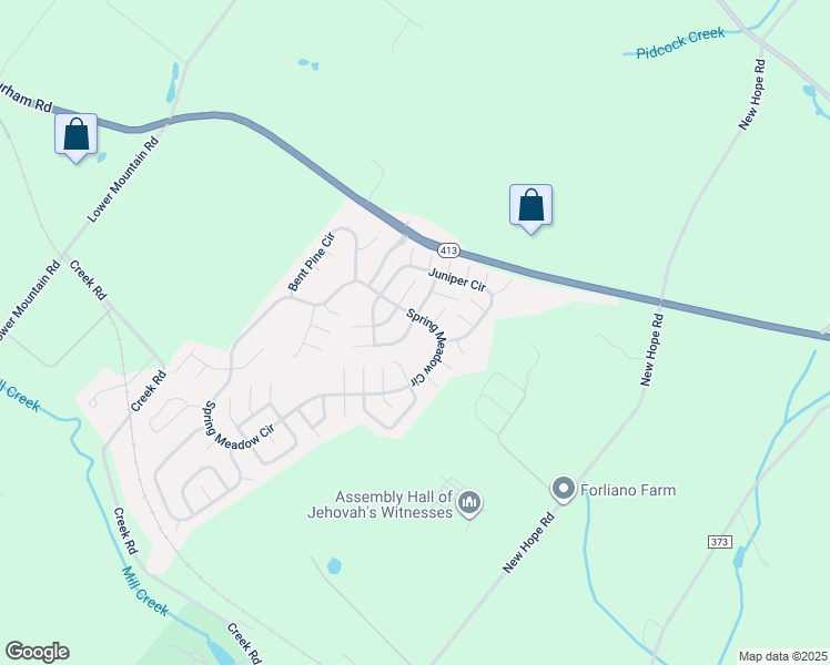 map of restaurants, bars, coffee shops, grocery stores, and more near 482 Goldenrod Crossing West in New Hope