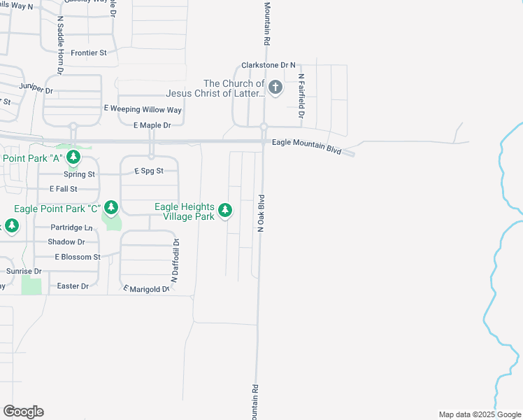 map of restaurants, bars, coffee shops, grocery stores, and more near North Eagle Meadows Drive in Eagle Mountain