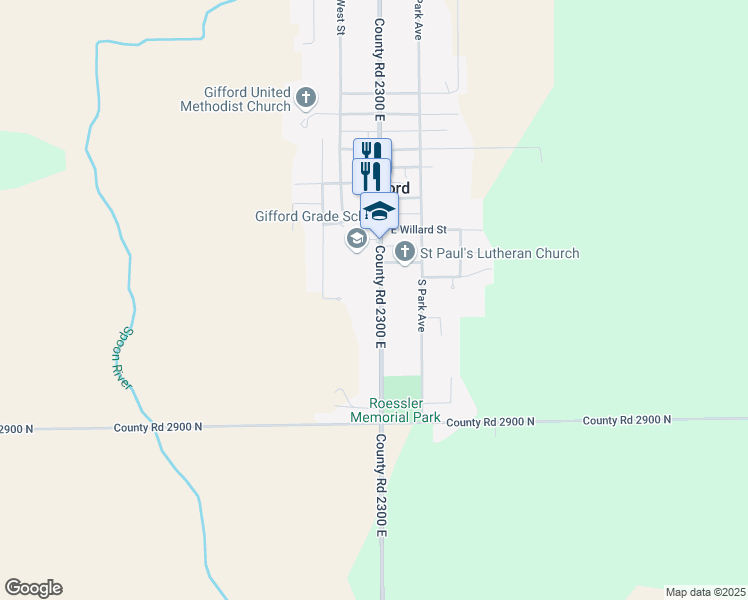 map of restaurants, bars, coffee shops, grocery stores, and more near in Gifford