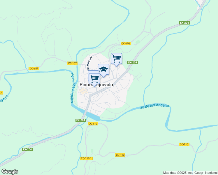 map of restaurants, bars, coffee shops, grocery stores, and more near 24 Carretera Salamanca-Coria in Pinofranqueado