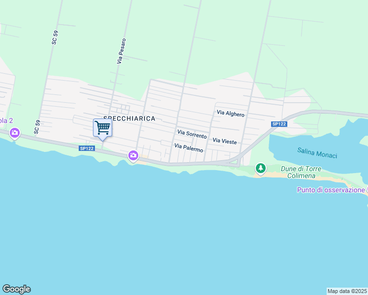 map of restaurants, bars, coffee shops, grocery stores, and more near 9 Via Bordighera in San Pietro In Bevagna
