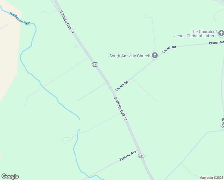 map of restaurants, bars, coffee shops, grocery stores, and more near 1501 South White Oak Street in Annville