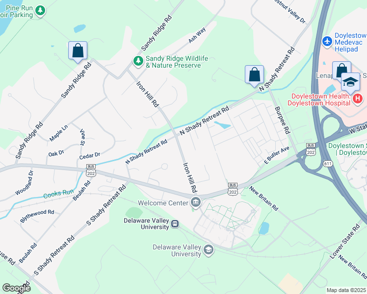 map of restaurants, bars, coffee shops, grocery stores, and more near 123 Iron Hill Road in New Britain