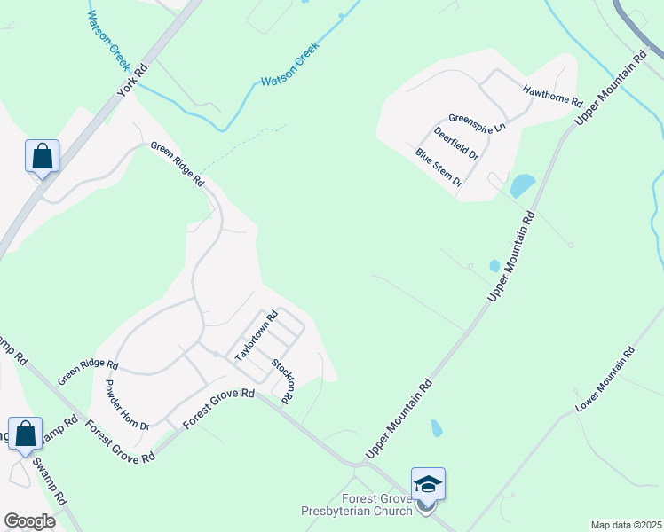 map of restaurants, bars, coffee shops, grocery stores, and more near 2166 Edgehill Drive in Furlong