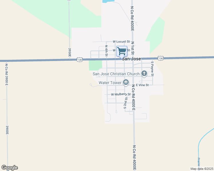 map of restaurants, bars, coffee shops, grocery stores, and more near 401 South 4th Street in San Jose